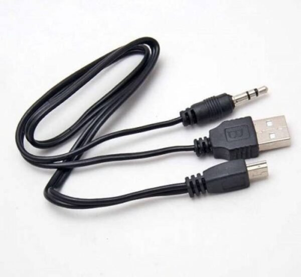 06160-B Кабел USB-A(м)/MINI USB(м)+JACK(м) 0,5m