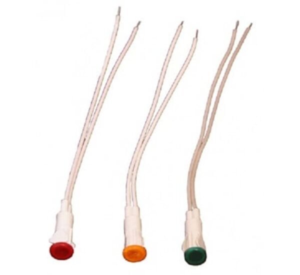 Индикаторна глим лампа за бойлер, плафон, зелена, 220VAC, Ф10mm