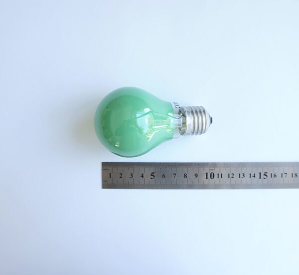 Лампа обикновена зелена с цокъл E27 220V 40W