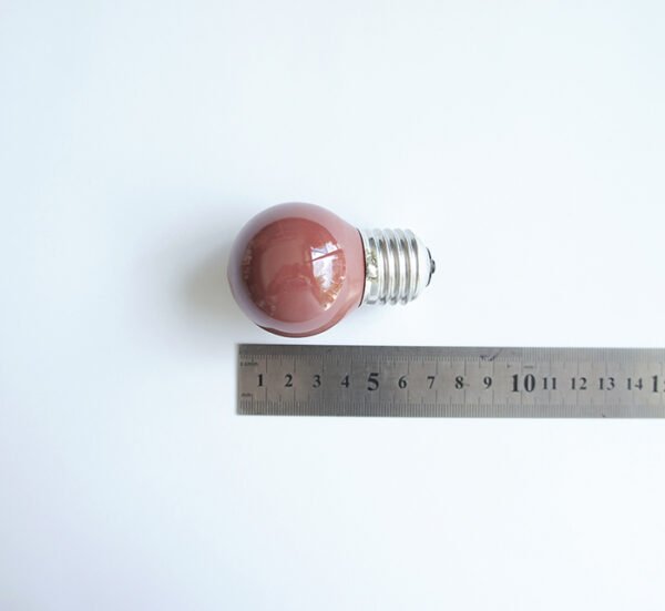 Лампа сфера мини червена с цокъл E27 220V 25W