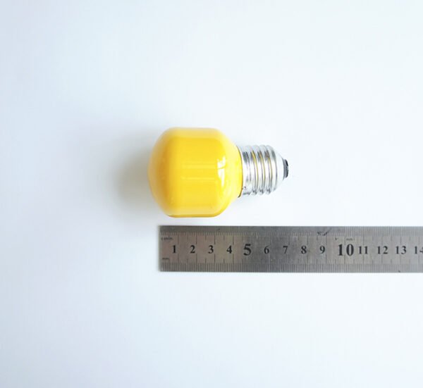 Лампа сфера мини жълта с цокъл E27 220V 25W