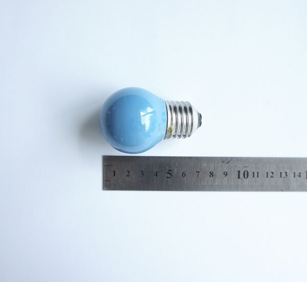 Лампа сфера мини синя с цокъл E27 220V 25W