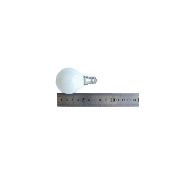 06654-B Лампа сфера, мини, бяла, цокъл E14, 220V, 40W