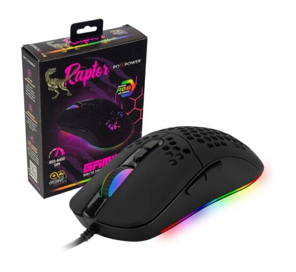 Оптична мишка GM-19, геймърска, RGB, USB, DPI=6400