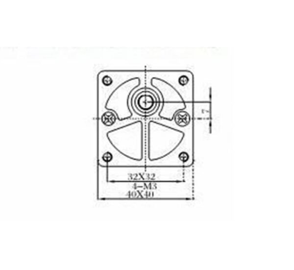 07174-B Електрическо моторче VGA37FG-240I, редуктор, 24VDC, 12RPM, Ф35x65mm