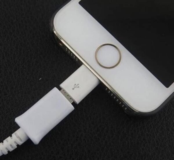 08326-B Преходна букса, MICRO USB(ж), Apple lightning(м)