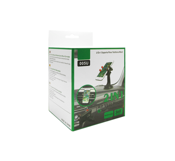 Универсална 2в1 поставка/стойка 05-U за кола, телефон, вакуум, въздуховод