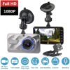 Видеорегистратор/камера Dual Lens FULL HD за автомобил, записваща с 2 камери, екран 4" 3MPx