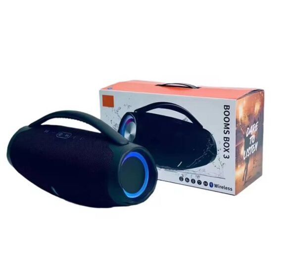 Преносима активна тонколона BOOMS BOX 3 RGB, Li-ion, блутуут, USB, SD, RGB, 2x5", 100W