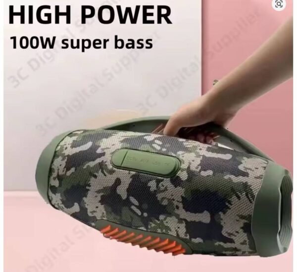 Преносима активна тонколона BOOMS BOX 3 RGB, Li-ion, блутуут, USB, SD, RGB, 2x5", 100W