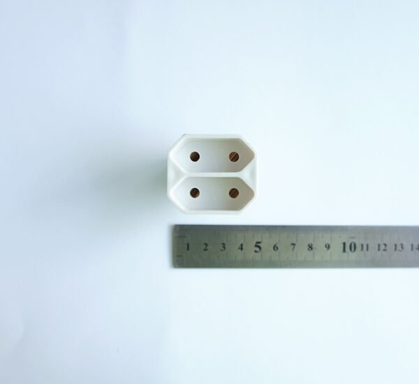 Разклонител за контакт, 2-ка, без кабел, бял, 220VAC, 2,5A, 1250W