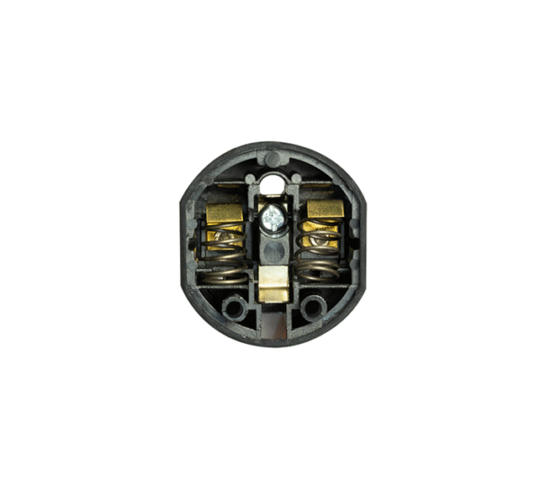 Преходник за български контакт "шуко" от английски щепсел, вход UK, изход EU, къс, черен, 220VAC, 16A