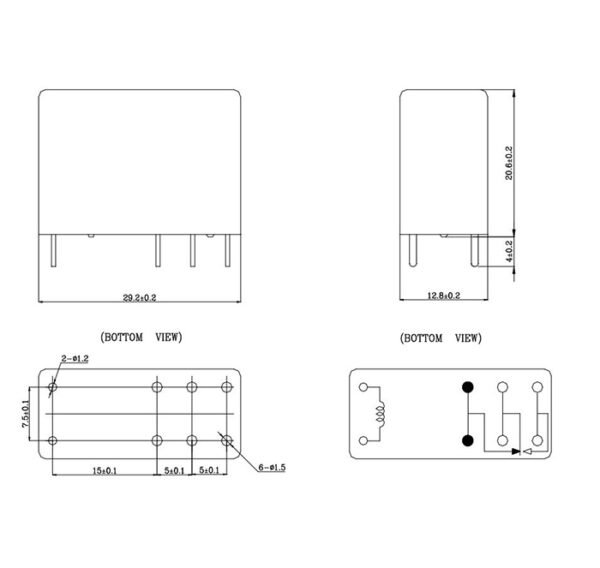 09945-D Реле NRP14-C12D 12VDC 16A 1 контактна група 240V