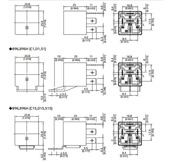 Реле HFV15-24-Z4STD, 24VDC, 20A, 1 контактна група, 28VDC