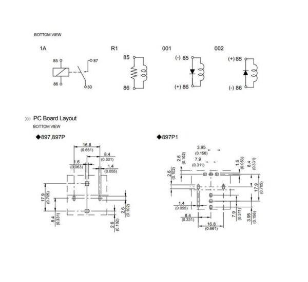 Реле 897H-1AH-S1-001 24VDC 25A 1 контактна група 28V