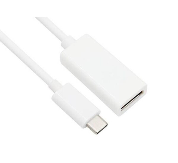 Кабел преходен, TYPE-C(м), DP(ж), 0,3m