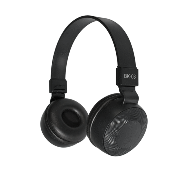 Слушалки BK-03, стерео, кожени, с микрофон, 105dB