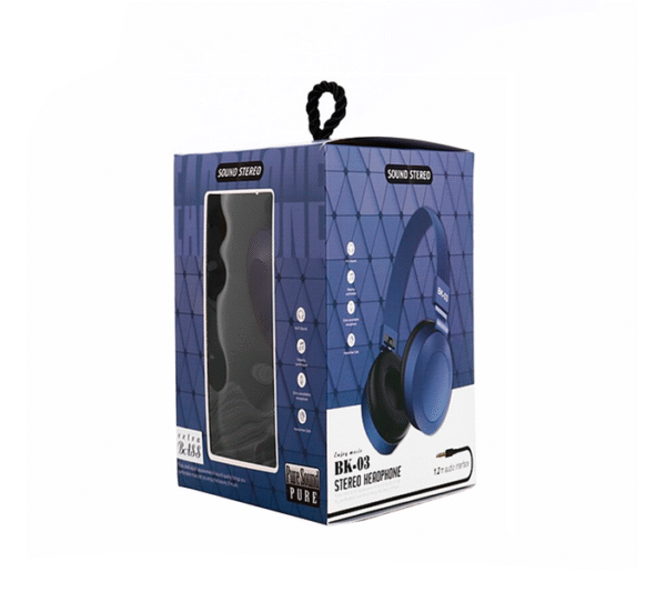 Слушалки BK-03, стерео, кожени, с микрофон, 105dB