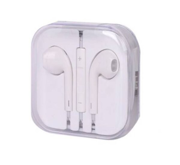 Слушалки тапи с микрофон, кутия за гравиране, бели, стерео, 115db