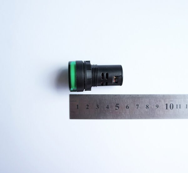 Индикаторна LED лампа зелена 220V 0,02A Ф22mm