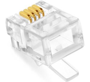 Букса за телефонен кабел, за слушалка, RJ11, 4pin(м)