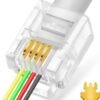Букса за телефонен кабел, за слушалка, RJ11, 4pin(м)