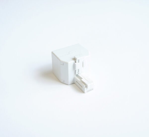 Розетка/кутия преходна за телефон RJ11 4pin(м)/2xRJ11 4pin(ж)