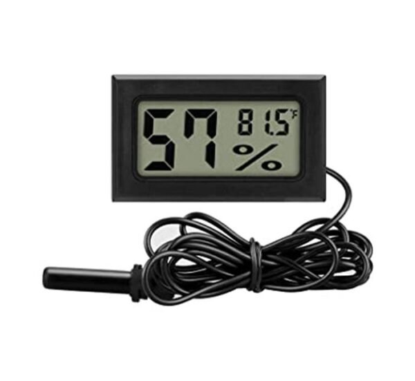 Термометър и влагомер, сонда за вграждане, -50°C до 70°C, 10% до 99%, 46x26mm