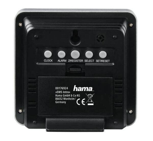 Настолен часовник EWS с термометър, календар с 2 датчика -20°C до 60°C