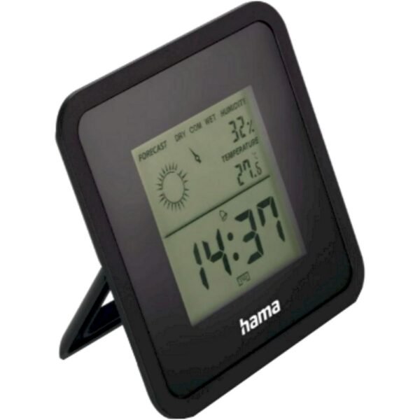 17107-B Настолен часовник Borneo, термометър, влагомер, вътрешно ползване, 0°C до 50°C, 20% до 95%