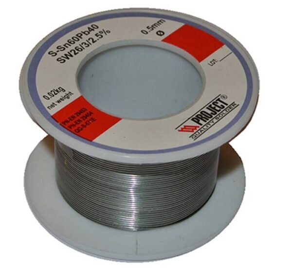 Тинол за запояване PROJECT Ф0,5mm 20g Sn60/Pb40