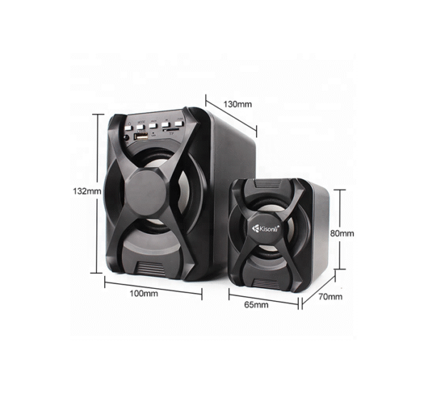 Компютърни тонколонки U-2500BT с блутуут и буфер с дистанционно 1x5W+2x3W