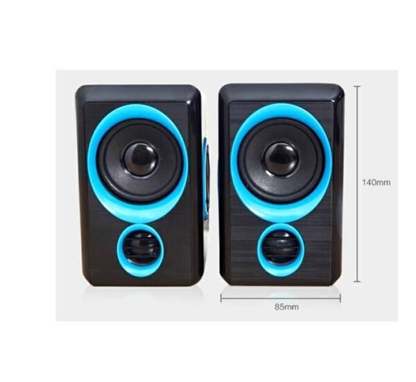 Компютърни тонколони FT-165 синьо/черни 2x5W