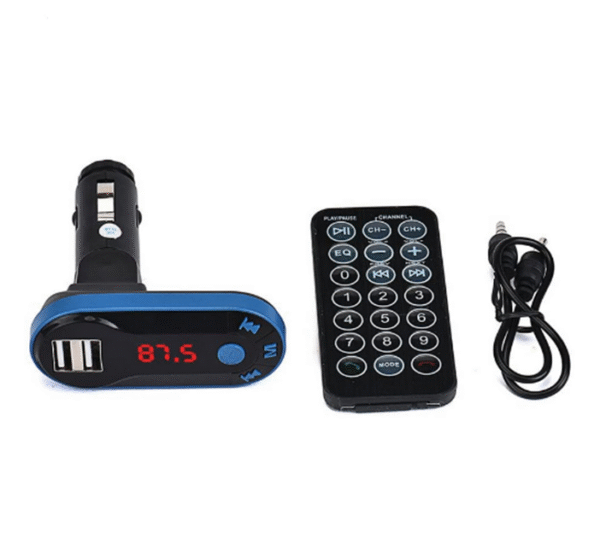 Автомобилен трансмитер, блутуут, 12V-24V, вход за 2xUSB, MC