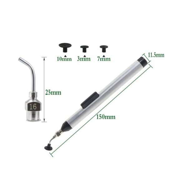 Вакуум помпа, пинсета, разпояване SMD елементи