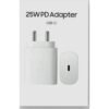 Мрежово зарядно, съвместимо с Samsung, бързо зареждане, бял, USB-C, Type-C, 25W