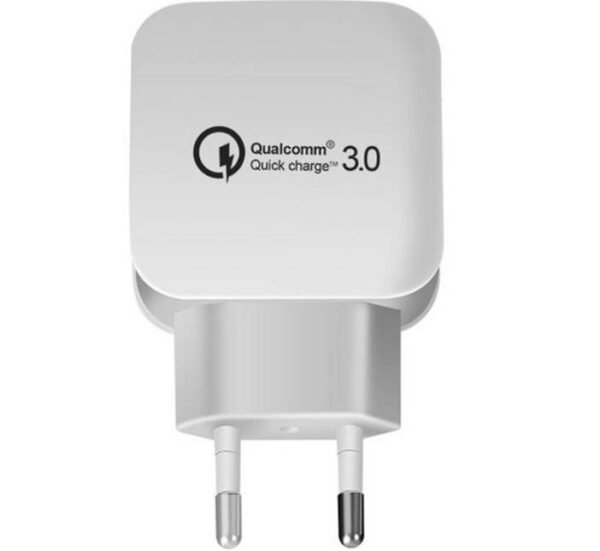 20694-A Мрежово зарядно AN-20-3, бързо зареждане, бял, USB, 5VDC, 3,4A