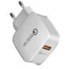 20694-B Мрежово зарядно AN-20-3, бързо зареждане, бял, USB, 5VDC, 3,4A