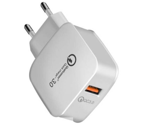 20694-B Мрежово зарядно AN-20-3, бързо зареждане, бял, USB, 5VDC, 3,4A