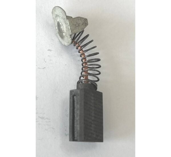 Въглено-графитна четка с канал и пружина с накрайник профил 6,3x11x18mm