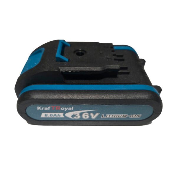 Акумулаторна батерия Kraft Royal, съвместима с резачка, презареждаема, 36VDC, 8Ah, Li-ion, син