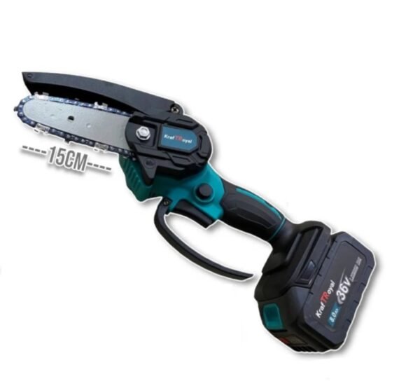 25301-A Верижен трион Kraft Royal, резачка, акумулаторен, зелен, 36VDC, 8Ah, 150mm, к-т