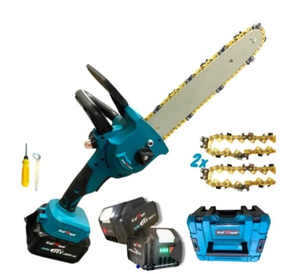 Верижен трион Kraft Royal, резачка, акумулаторен, зелен, 36VDC, 10Ah, 400mm, к-т