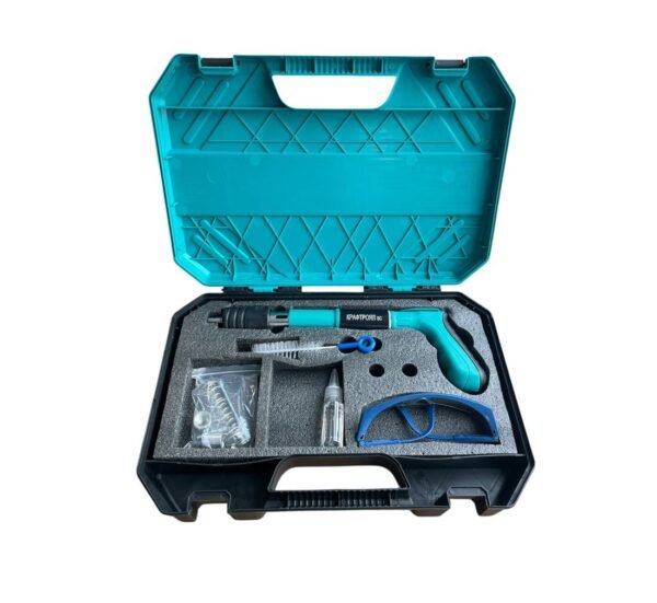 Пистолет Kraft Royal, пирони с заряд, пневматичен, зелен, Ф7,3x25mm