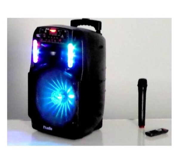 Преносима активна караоке тонколона PAUDIO-121 12" с вграден усилвател и 1 безжичен микрофон 32W