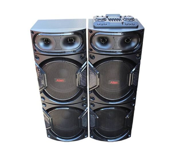 Преносими активни караоке тонколони AN-5212 4x12", вграден усилвател, блутуут, 2x200W