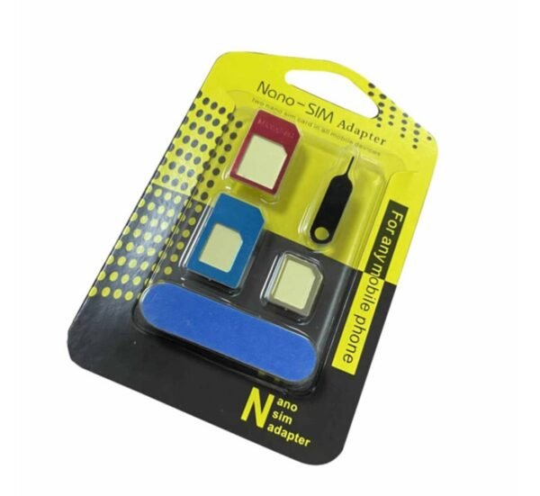 27198-A Комплект 5в1, адаптер за сим карти, игла за GSM и телефон, 45 бр.