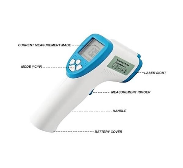 Термометър XCH01A, безконтактен, лазерен за тяло, 32°C до 42,9°C