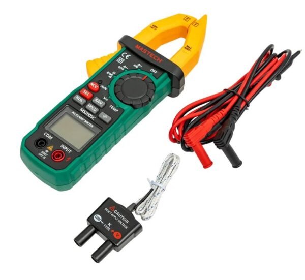 Амперклещи MS2009C, VAC, VDC, AAC, OHM, F, Hz, °C, NCV