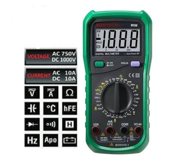 Мултицет със зумер MY60 VAC/VDC | AAC/ADC | OHM